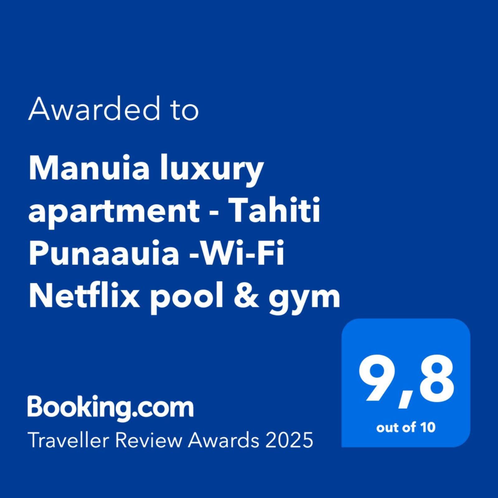 Manuia Luxury Apartment - Tahiti Punaauia -Wi-Fi Netflix Pool & Gym Esterno foto
